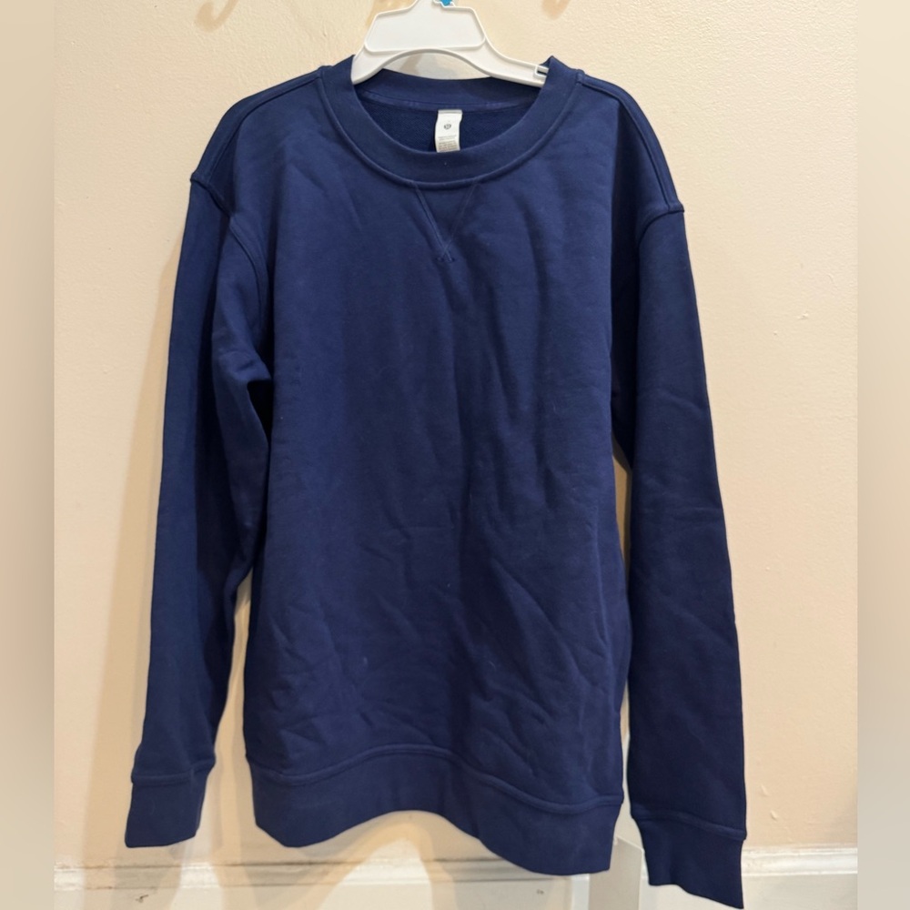 Lululemon Athletica Blue Sweatshirt Classic Crew Neck